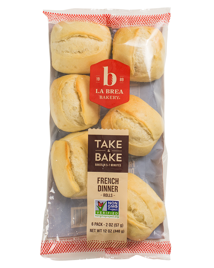 Take & Bake French Dinner Roll 6 pack La Brea Bakery